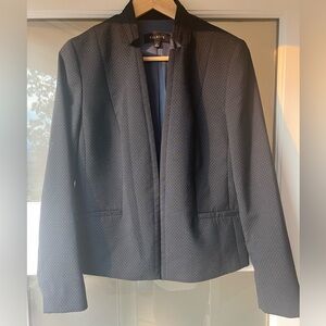 Talbots blazer navy pattern.